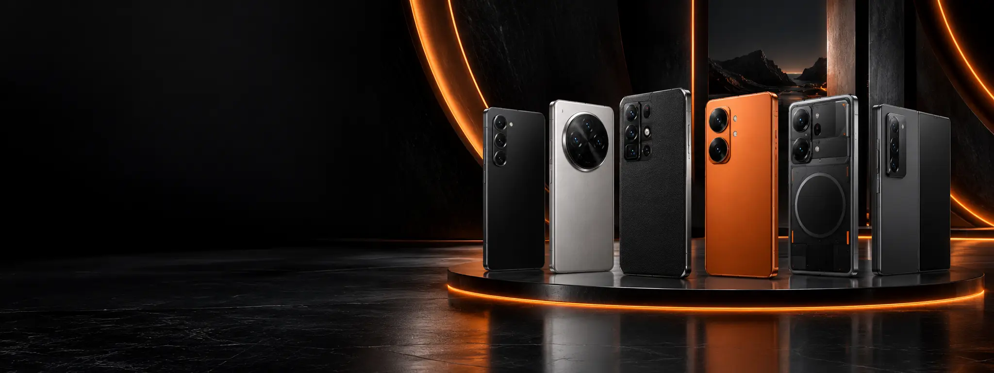 Premium modern smartphones